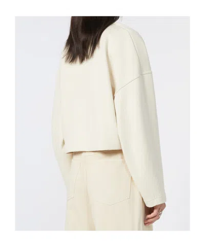 Sportmax Soft Sweatshirt With Double-layer Effect In Animal Print