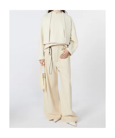 Sportmax Soft Sweatshirt With Double-layer Effect In Animal Print