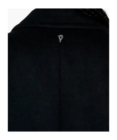 Dondup Double-breasted Coat In Animal Print