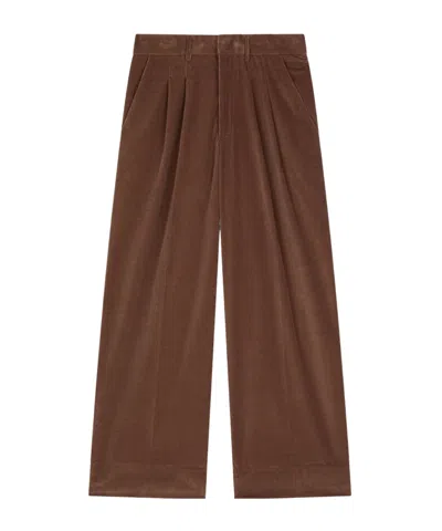 Dondup Eloise Pleated Trousers In Brown
