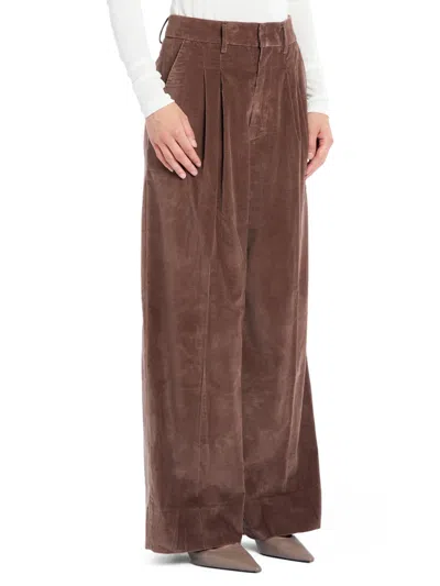 Dondup Eloise Pleated Trousers In Brown