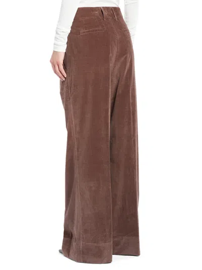 Dondup Eloise Pleated Trousers In Brown