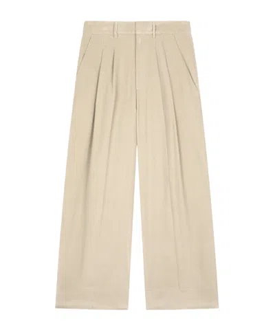 Dondup Eloise Pleated Trousers In Brown