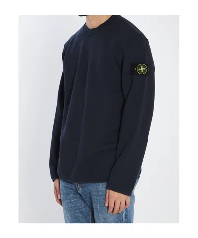 Stone Island Light Rws Pure Wool Regular-fit. Maglione Girocollo In Pura Lana Leggera Rws. Finezza 14. Sweater In Black