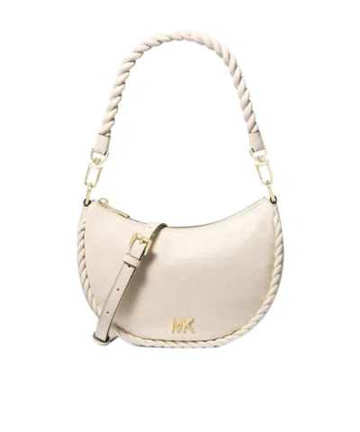 Michael Kors Kyla Small Leather Convertible Pochette In White