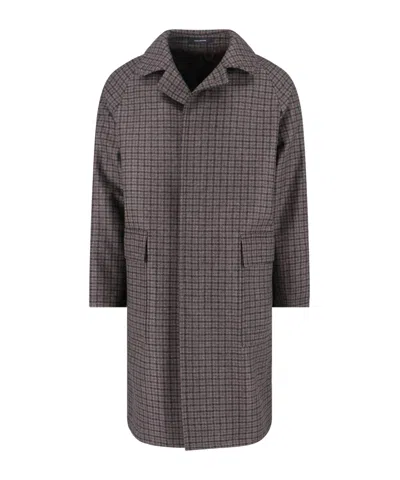 Tagliatore Houndstooth Pattern Jacket With Structured Collar And Flap Pockets In Multi