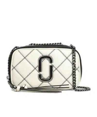 Marc Jacobs The Softshot Shoulder Bag In White Leather In White