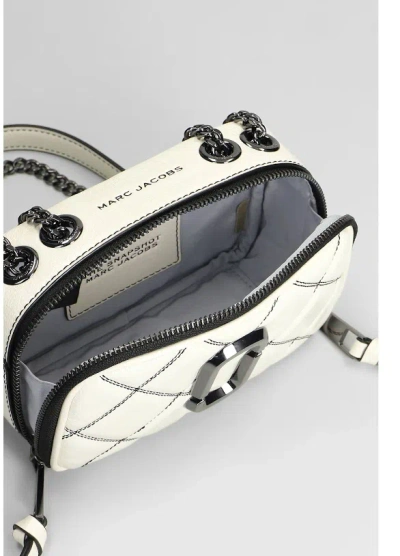 Marc Jacobs The Softshot Shoulder Bag In White Leather In White