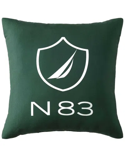 Nautica N83 Boat Printed Square Decorative Pillow, 18" X 18"