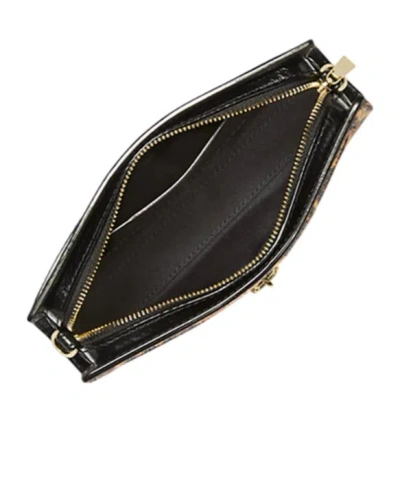 Michael Kors Hamilton Moderne Extra-small Leopard Print Calf Hair Convertible Crossbody Bag In Green