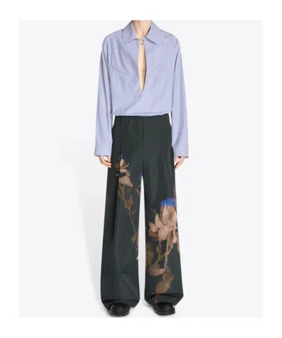 Dries Van Noten Pleated Pants In Black