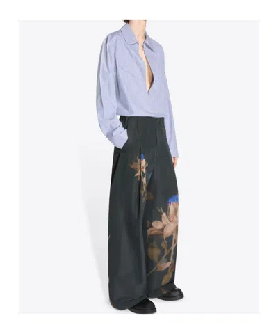 Dries Van Noten Pleated Pants In Black