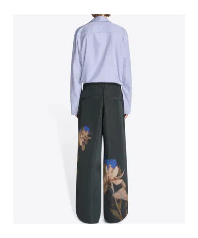 Dries Van Noten Pleated Pants In Black