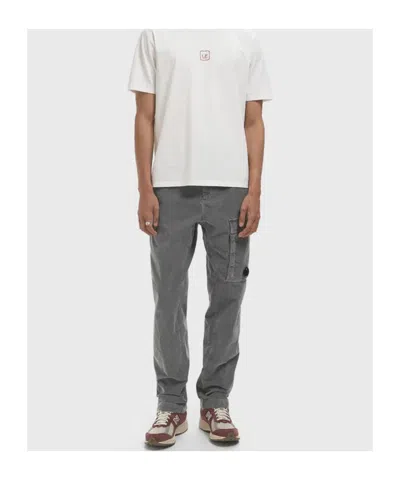 C.p. Company Pocket-detail Cargo Trousers In Gray
