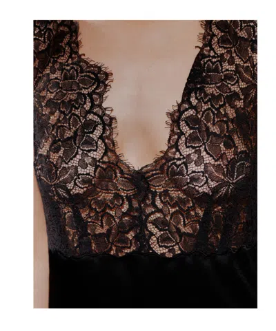 Marella Lace-insert Dress In Black