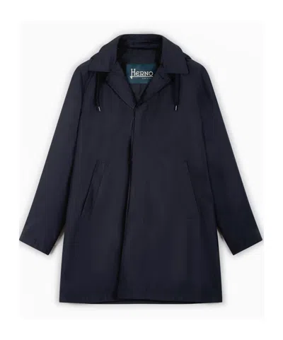 Herno Hooded Parka In Blue