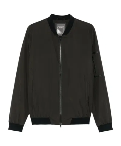 Herno Lightweight Bomber Jacket In Black