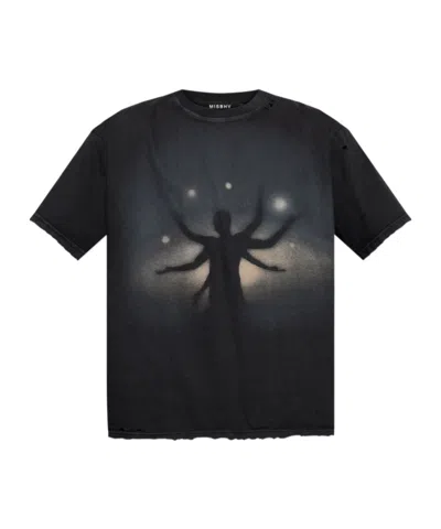 Misbhv Printed Vintage T-shirt In Black
