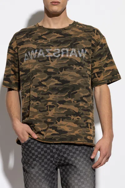 Misbhv Camouflage Printed T-shirt In Brown