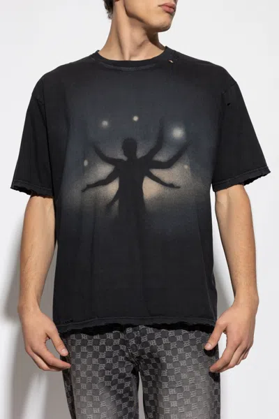Misbhv Printed Vintage T-shirt In Black