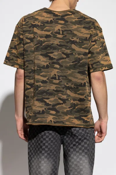 Misbhv Camouflage Printed T-shirt In Brown