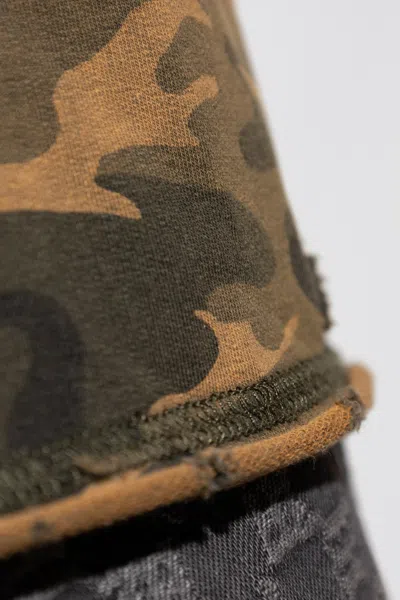 Misbhv Camouflage Printed T-shirt In Brown