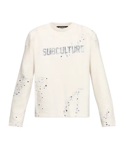 Misbhv Printed Long-sleeve T-shirt In Neutral