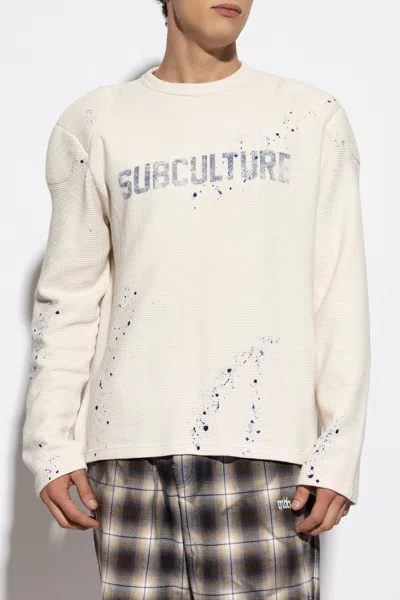 Misbhv Printed Long-sleeve T-shirt In Neutral