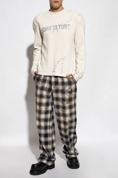 Misbhv Printed Long-sleeve T-shirt In Neutral