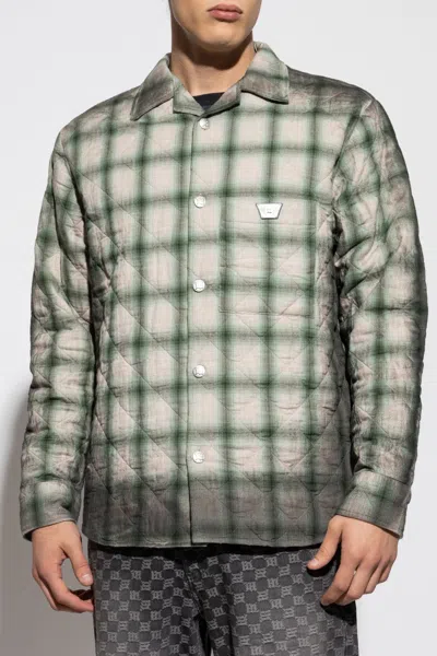 Misbhv Checked Quilted Overshirt In Multi