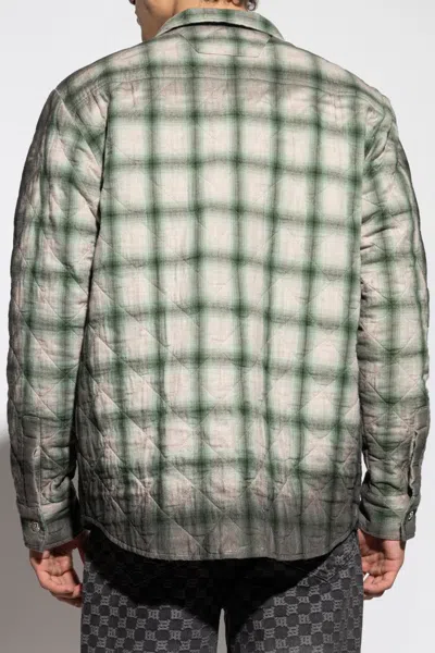 Misbhv Checked Quilted Overshirt In Multi
