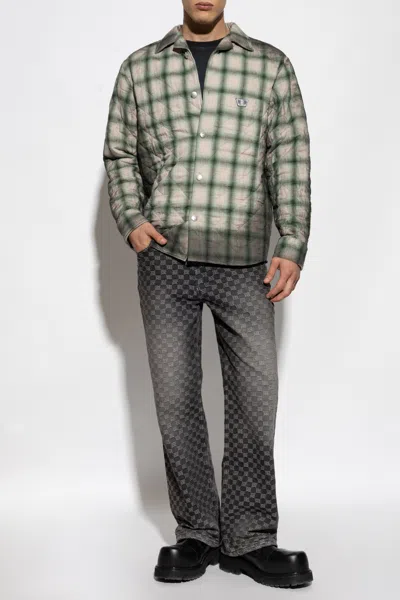Misbhv Checked Quilted Overshirt In Multi