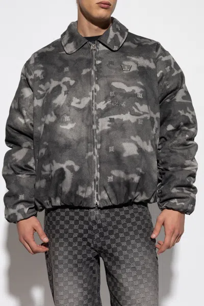 Misbhv Camouflage Pattern Down Jacket In Black