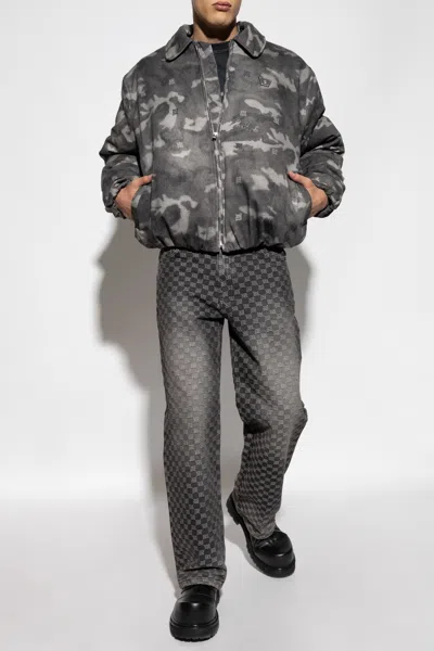 Misbhv Camouflage Pattern Down Jacket In Black