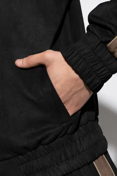 Misbhv Stand Collar Zipper Casual Jacket In Black