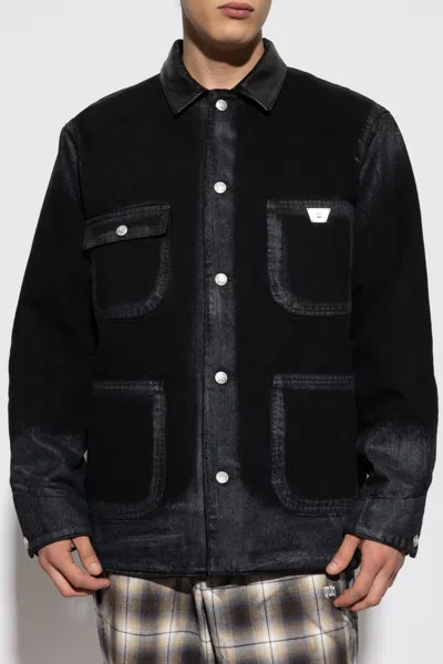 Misbhv Embossed Patch Denim Jacket In Black