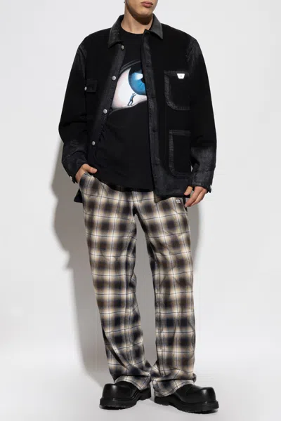 Misbhv Embossed Patch Denim Jacket In Black