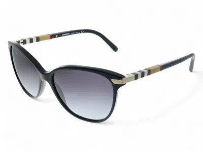 Pre-owned Burberry Cat Eye Sunglasses In Black (be_4216_30018g)