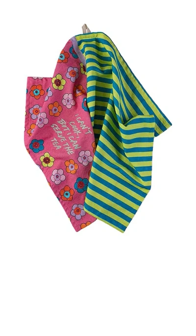 Furbish Studio Serve The Tea Dish Towel In Multi
