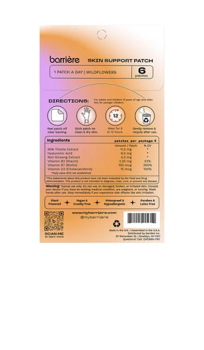 Barrière Skin Support Patch 6 Pack In Multi