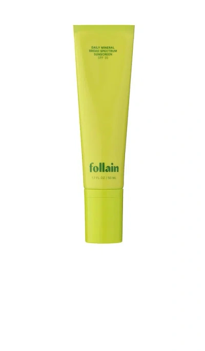 Follain Daily Mineral Broad Spectrum Sunscreen Spf 35 In Yellow