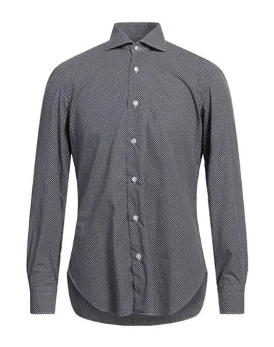 Barba Napoli Man Shirt Midnight Blue Size 15 ¾ Cotton In Blue