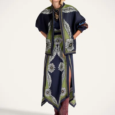 La Doublej Brooklyn Bomber Jacket In Blue