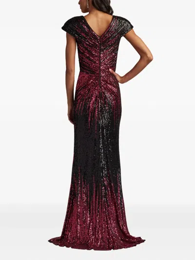Tadashi Shoji Carys Sequin Gown In Black