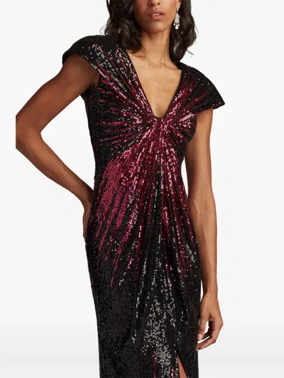 Tadashi Shoji Carys Sequin Gown In Black