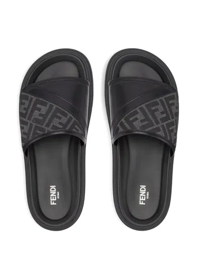 DIAGONAL FF 提花凉鞋