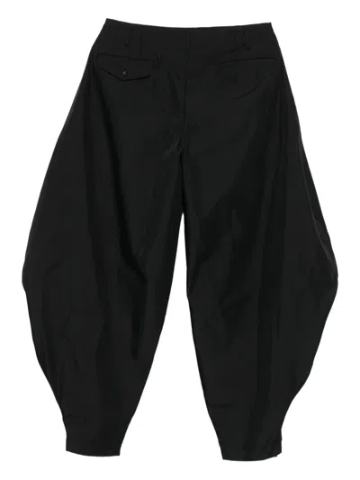 Comme Des Garçons Homme Deux Wool Balloon Wide-leg Trousers In Black