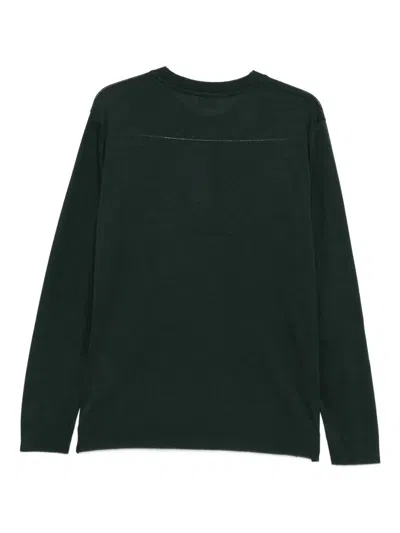 Altea Crew-neck Long-sleeve T-shirt In Green
