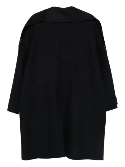 Plan C Single-breasted Coat In Black