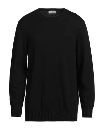 Piacenza Cashmere 1733 Man Sweater Black Size 48 Virgin Wool In Black